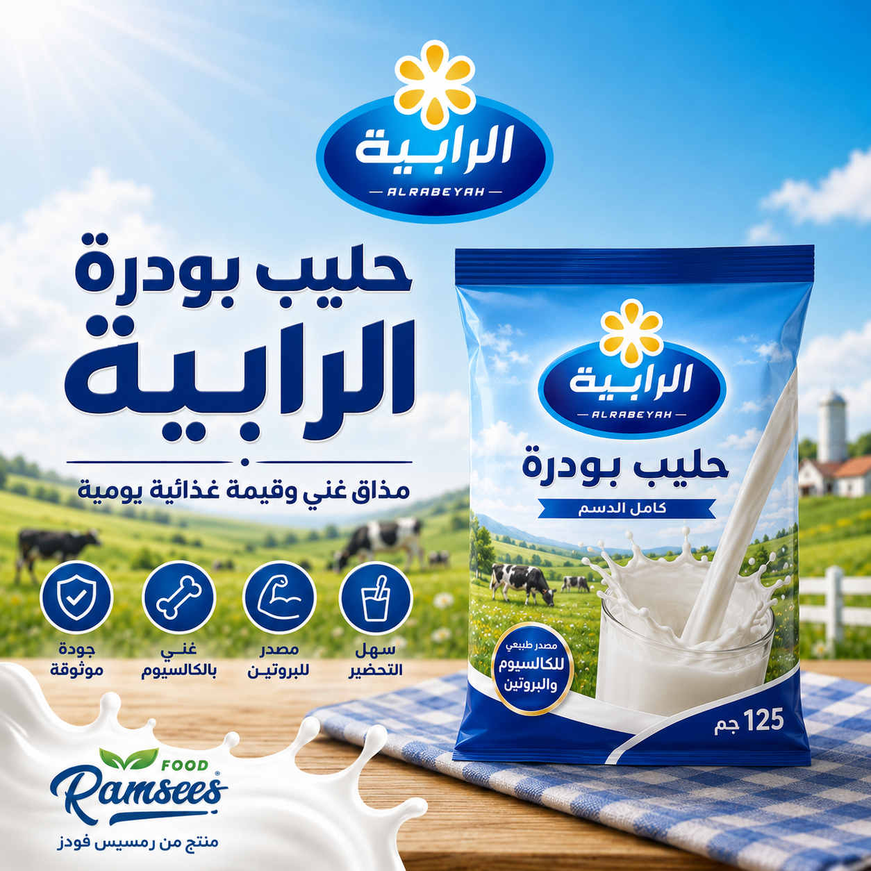حليب بودرة 125جم