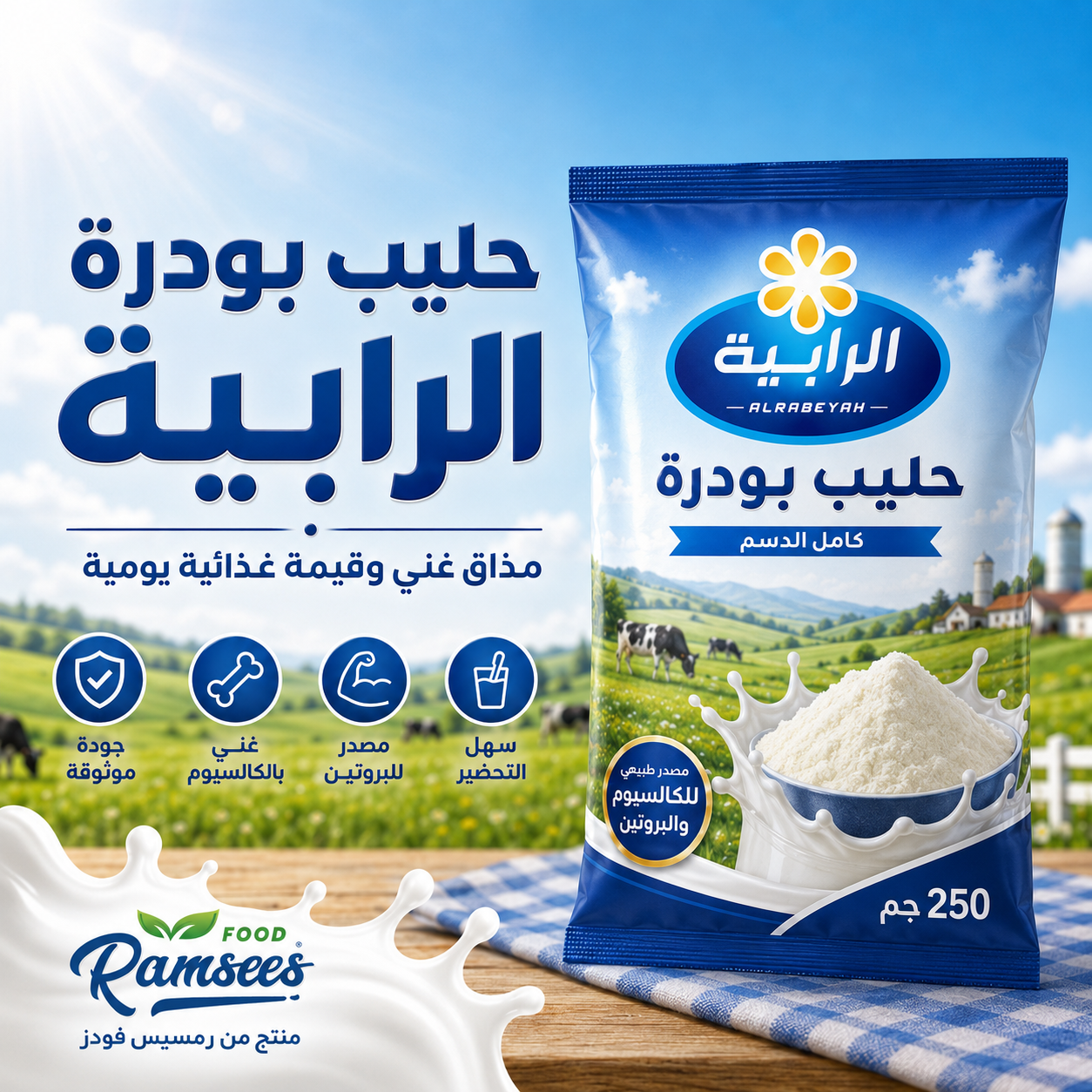 حليب بودرة 250جم