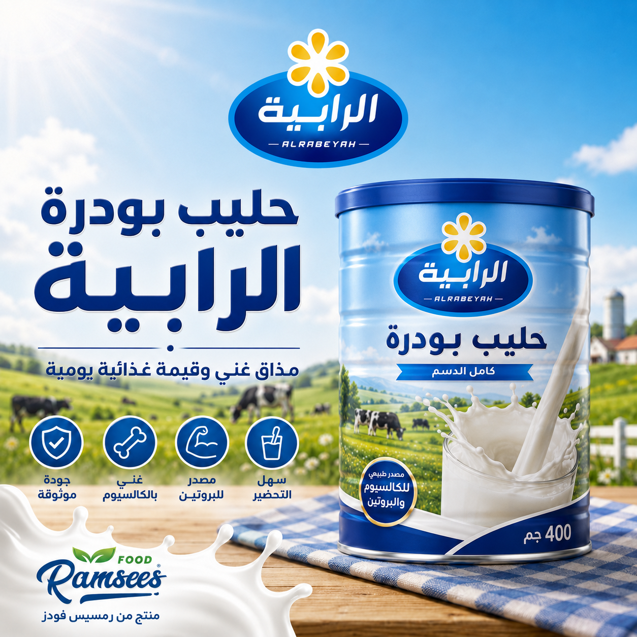 حليب بودرة 400جم