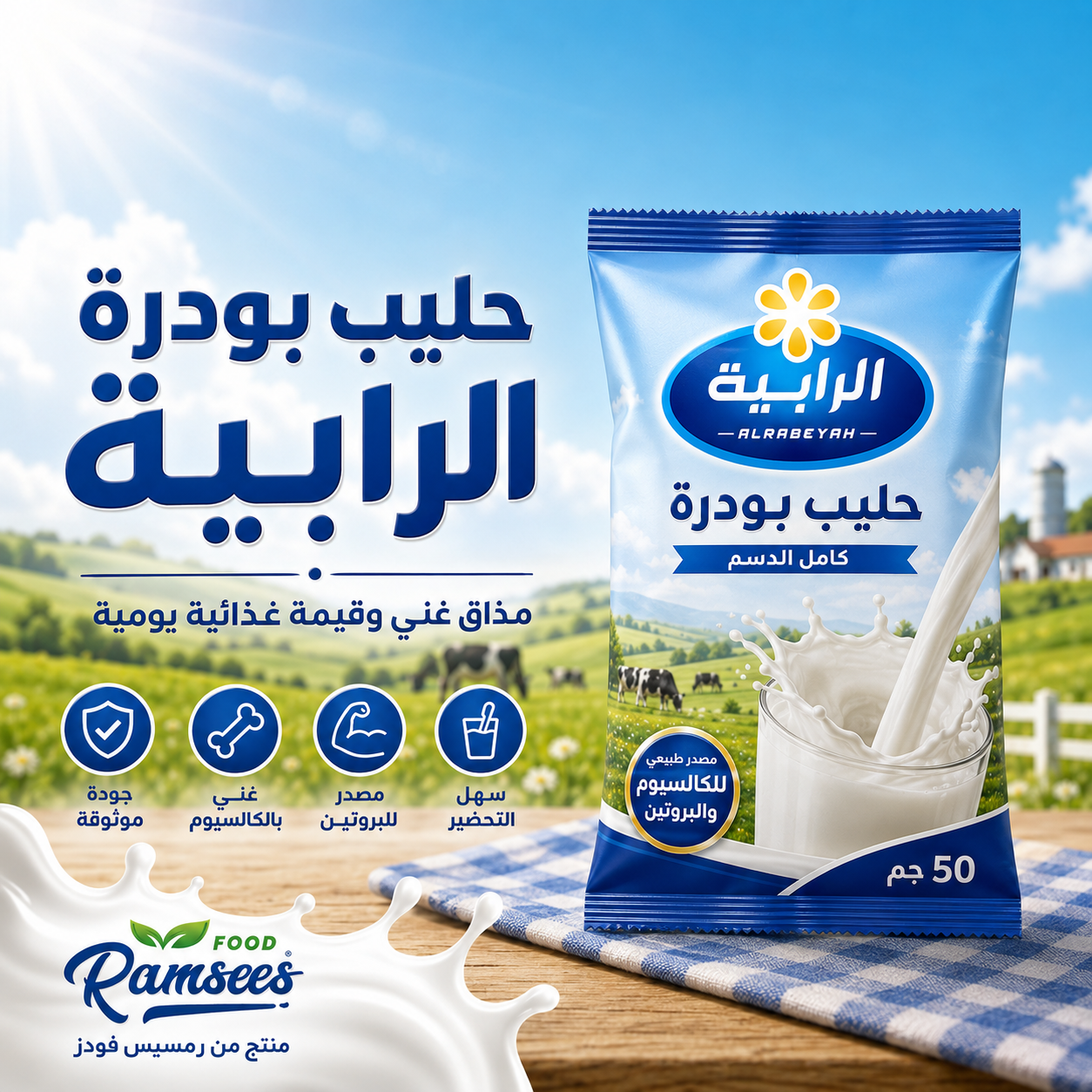 حليب بودرة 50جم