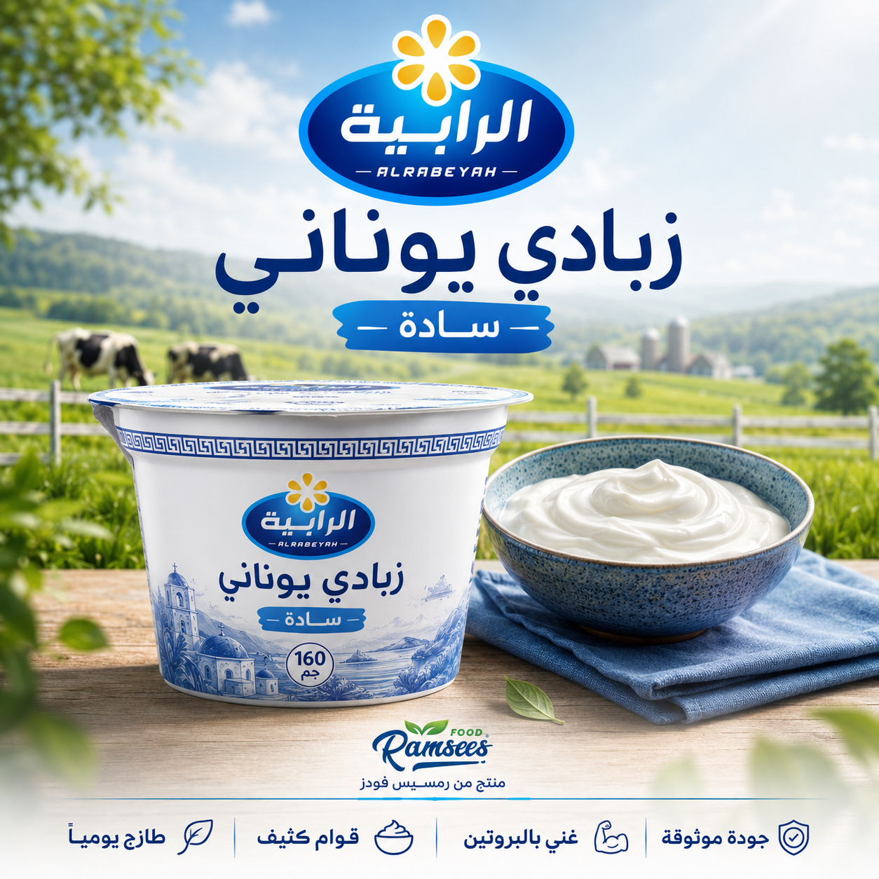 زبادي يوناني سادة