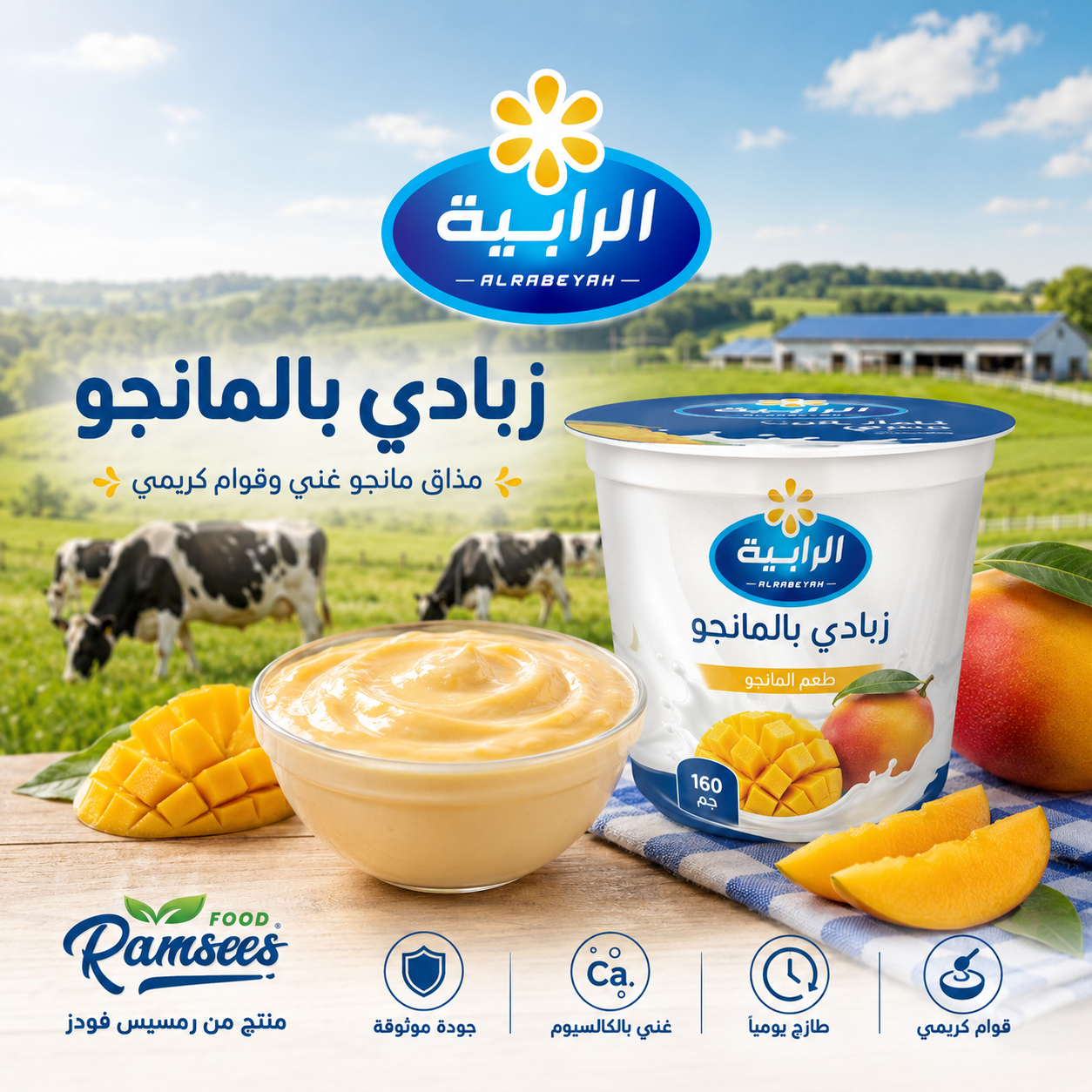 زبادي بالمانجو