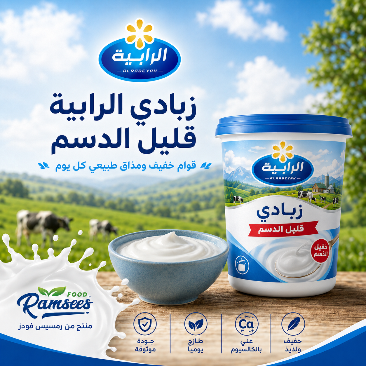 زبادي قليل الدسم