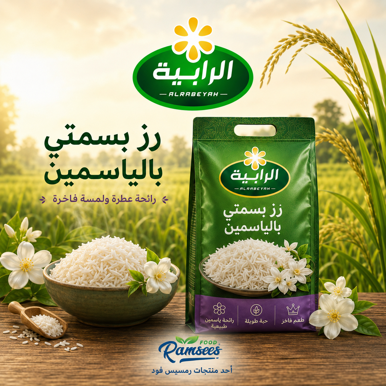 رز بسمتي بالياسمين
