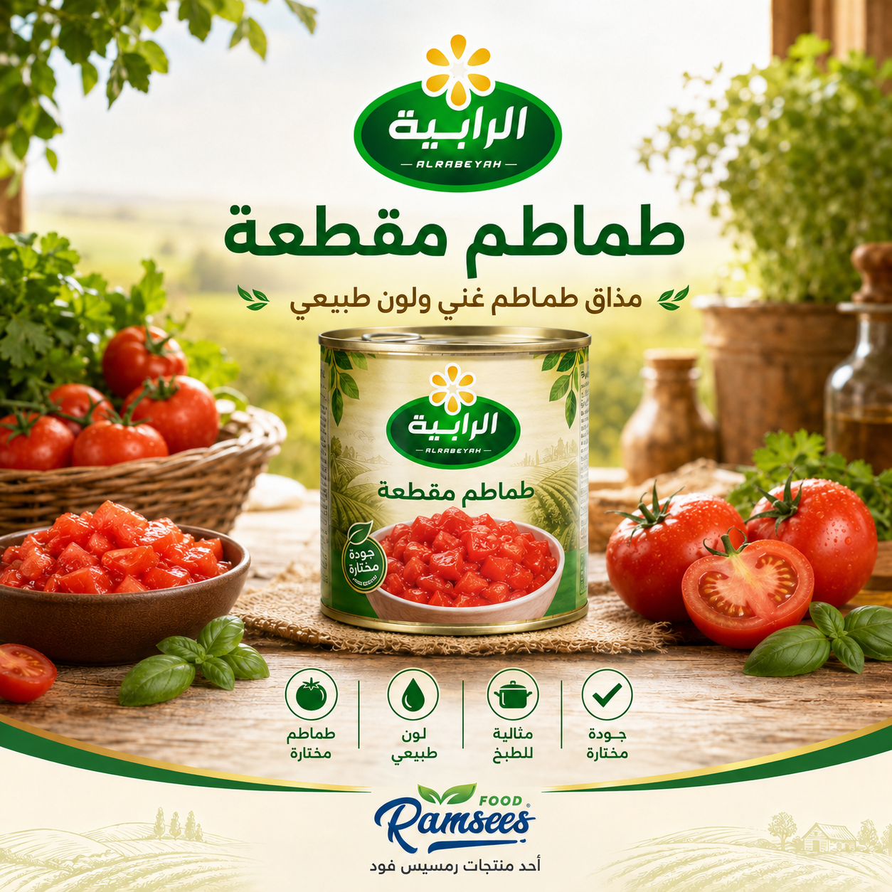 طماطم مقطعة