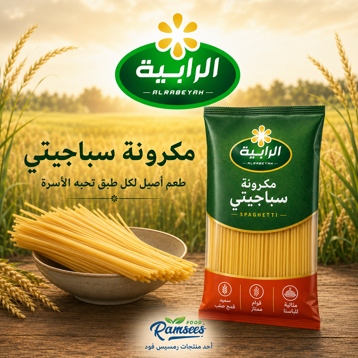 الرابية مكرونة سباجيتي