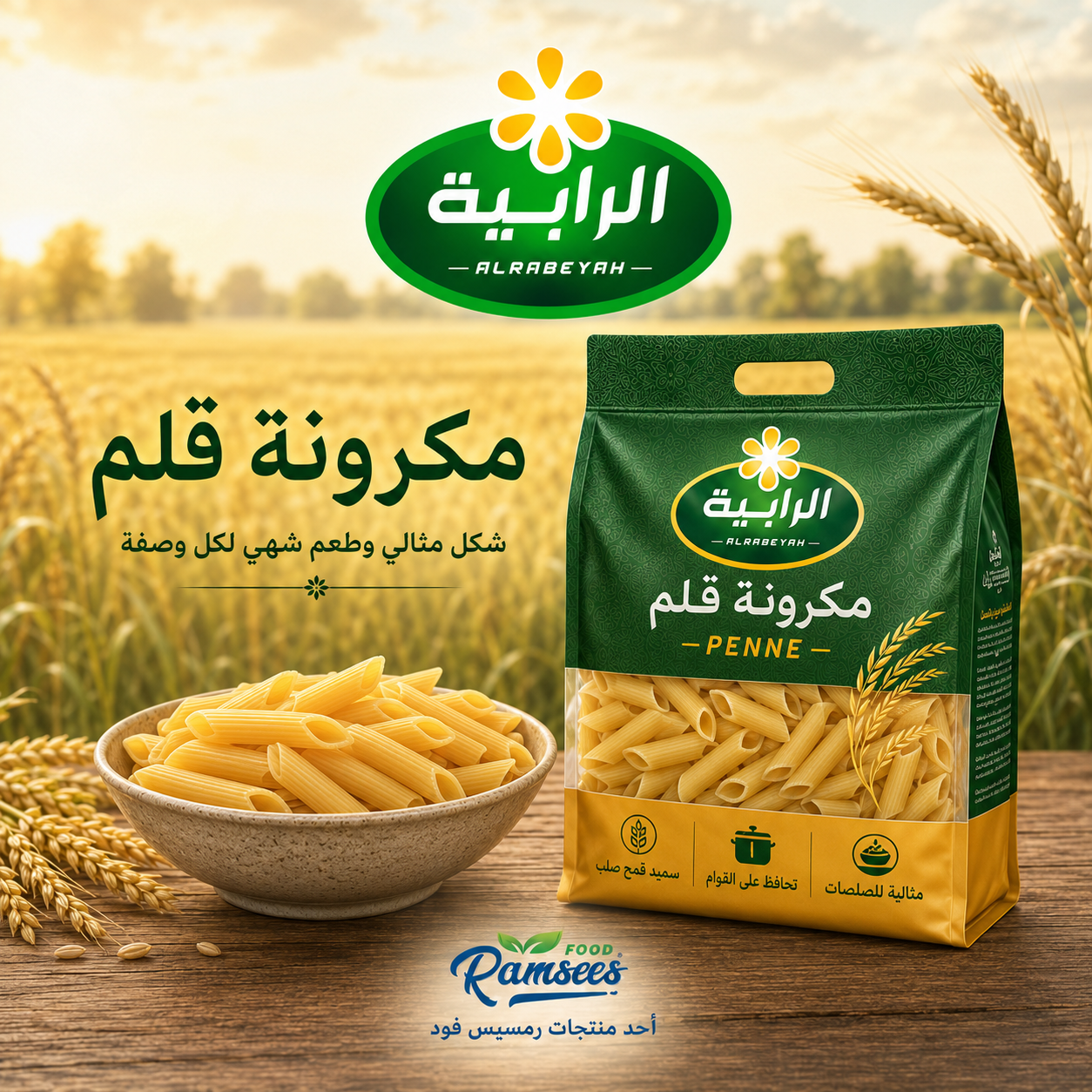 الرابية مكرونة قلم — مكرونة بالجملة